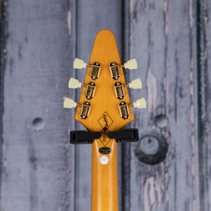 Epiphone 1958 Korina Flying V Electric Guitar, Aged Natural, back headstock