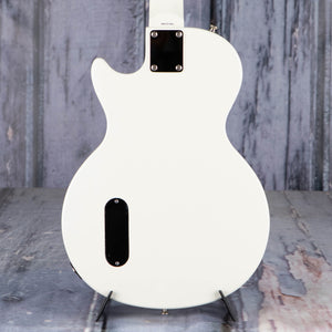 Epiphone Billie Joe Armstrong Les Paul Junior Electric Guitar Player Pack, Classic White, back clsoeup