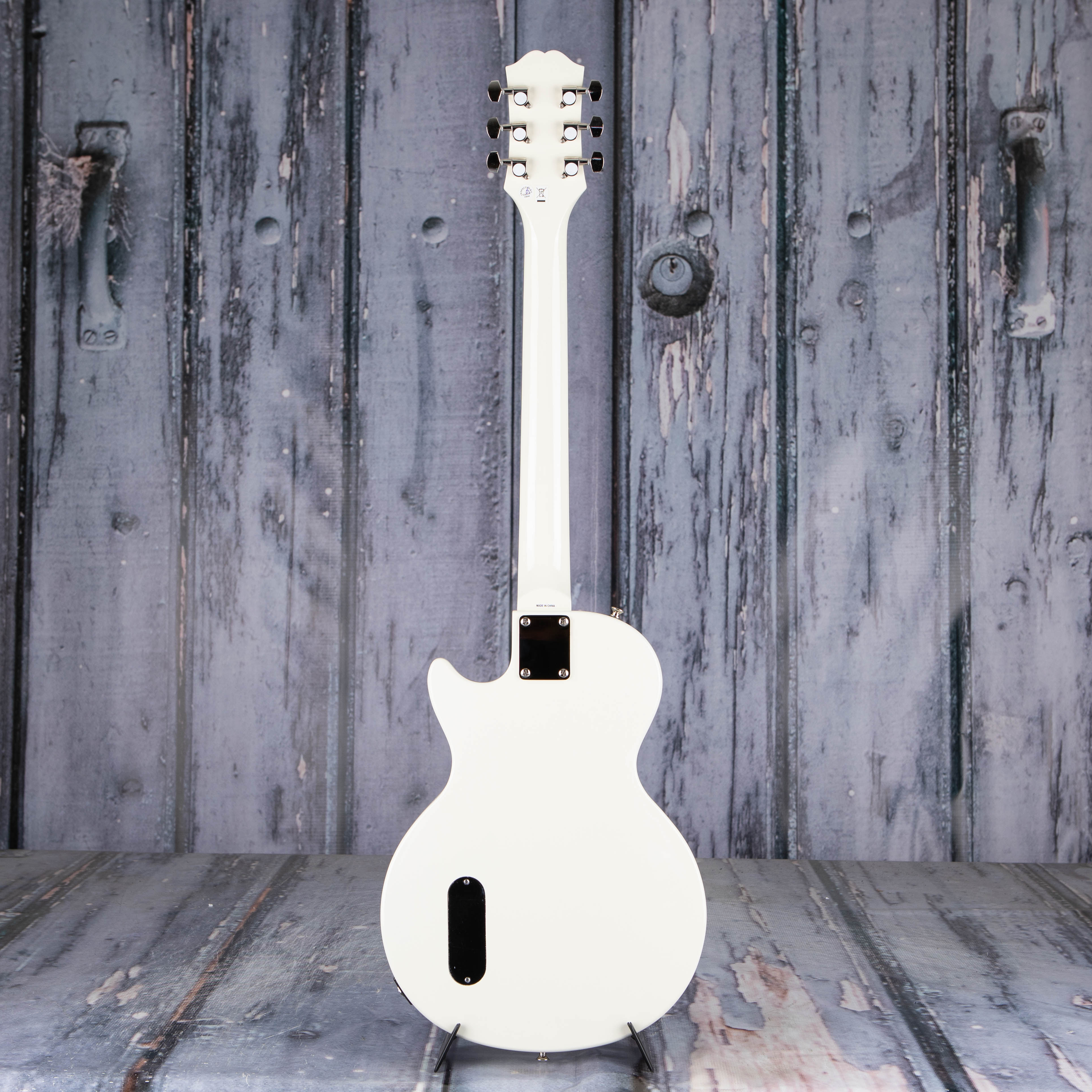 Epiphone Billie Joe Armstrong Les Paul Junior Electric Guitar Player Pack, Classic White, back