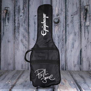 Epiphone Billie Joe Armstrong Les Paul Junior Electric Guitar Player Pack, Classic White, bag