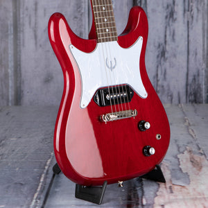 Epiphone Coronet Electric Guitar, Cherry, angle