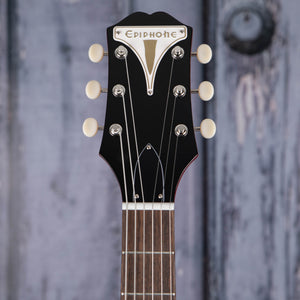 Epiphone Coronet Electric Guitar, Cherry, front headstock