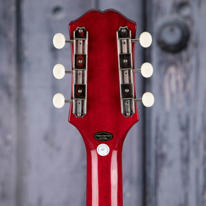 Epiphone Coronet Electric Guitar, Cherry, back headstock