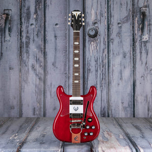 Epiphone Crestwood Custom (Tremotone) Electric Guitar, Cherry, front