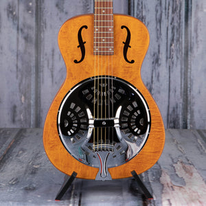 Epiphone Dobro Hound Dog Round Neck Resonator Guitar, Violinburst, front closeup
