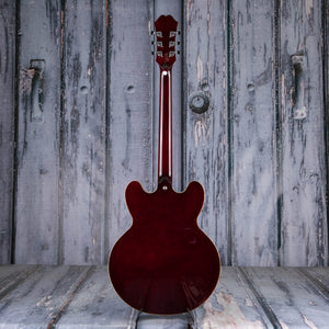 Epiphone Noel Gallagher Riviera Semi-Hollowbody Guitar, Dark Wine Red, back