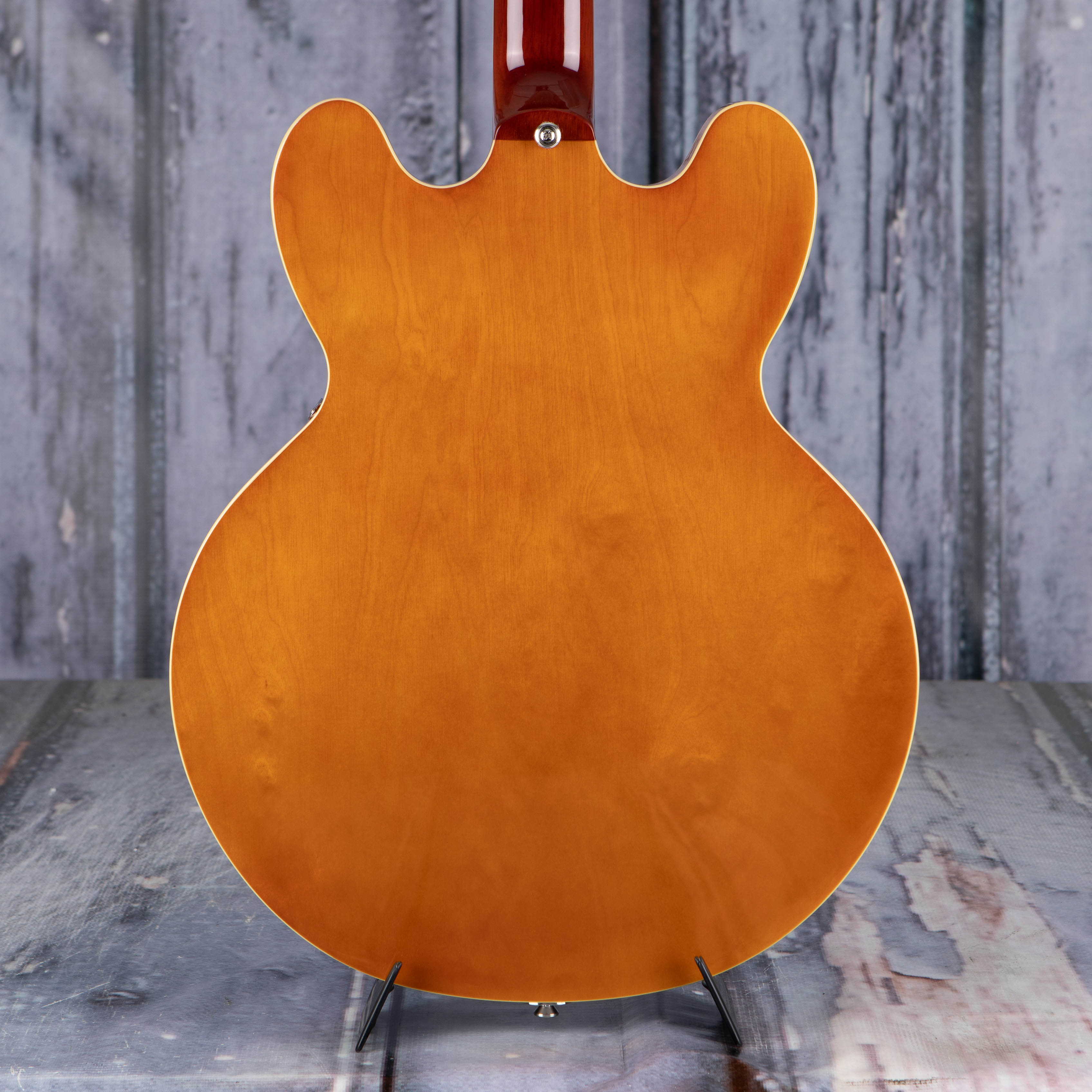 Epiphone Riviera Semi-Hollowbody Guitar, Royal Tan, back closeup