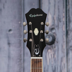 Epiphone Riviera Semi-Hollowbody Guitar, Royal Tan, front headstock