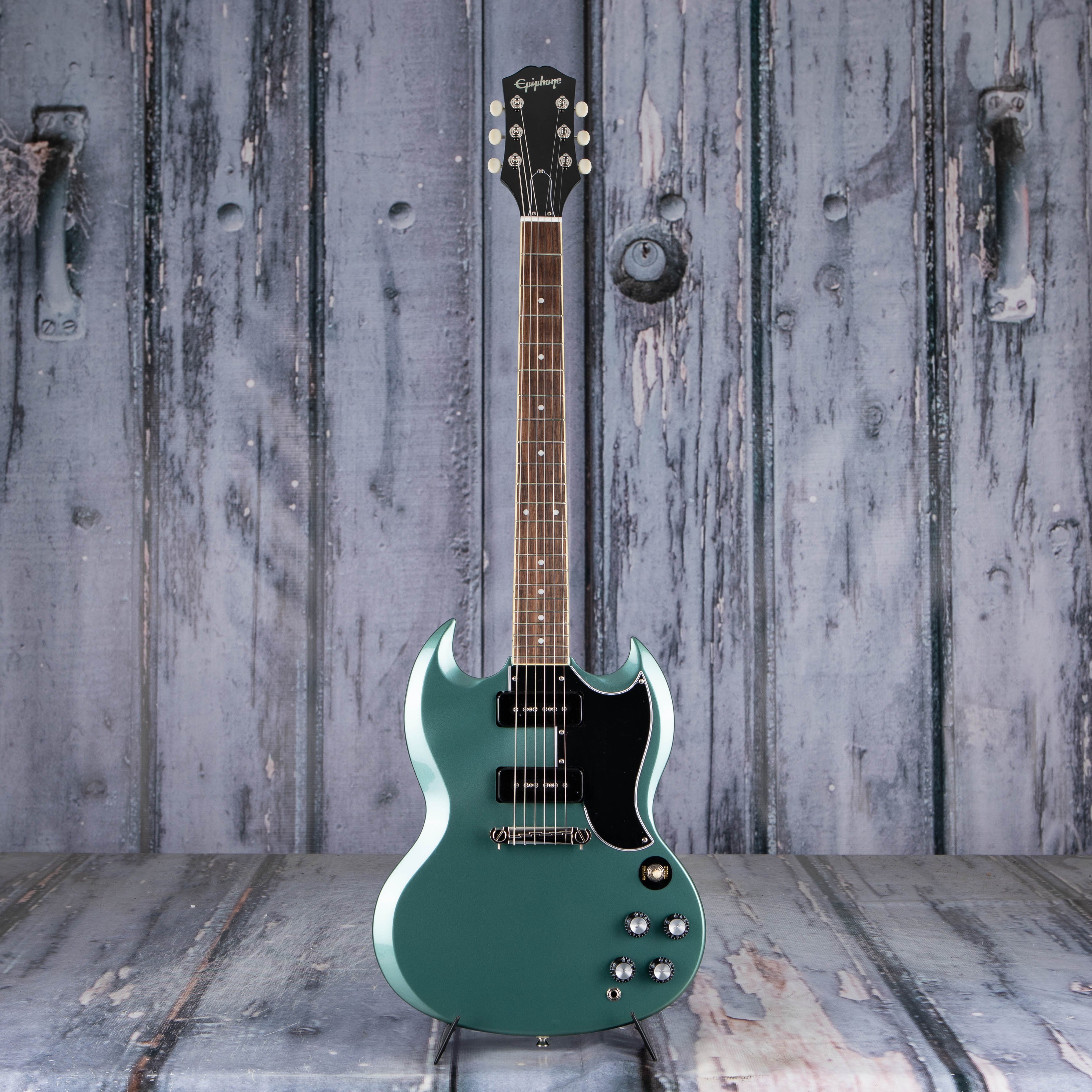 Epiphone SG Special P-90 Electric Guitar, Faded Pelham Blue, front