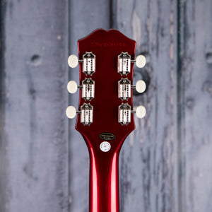 Epiphone SG Special P-90 Electric Guitar, Sparkling Burgundy, back headstock