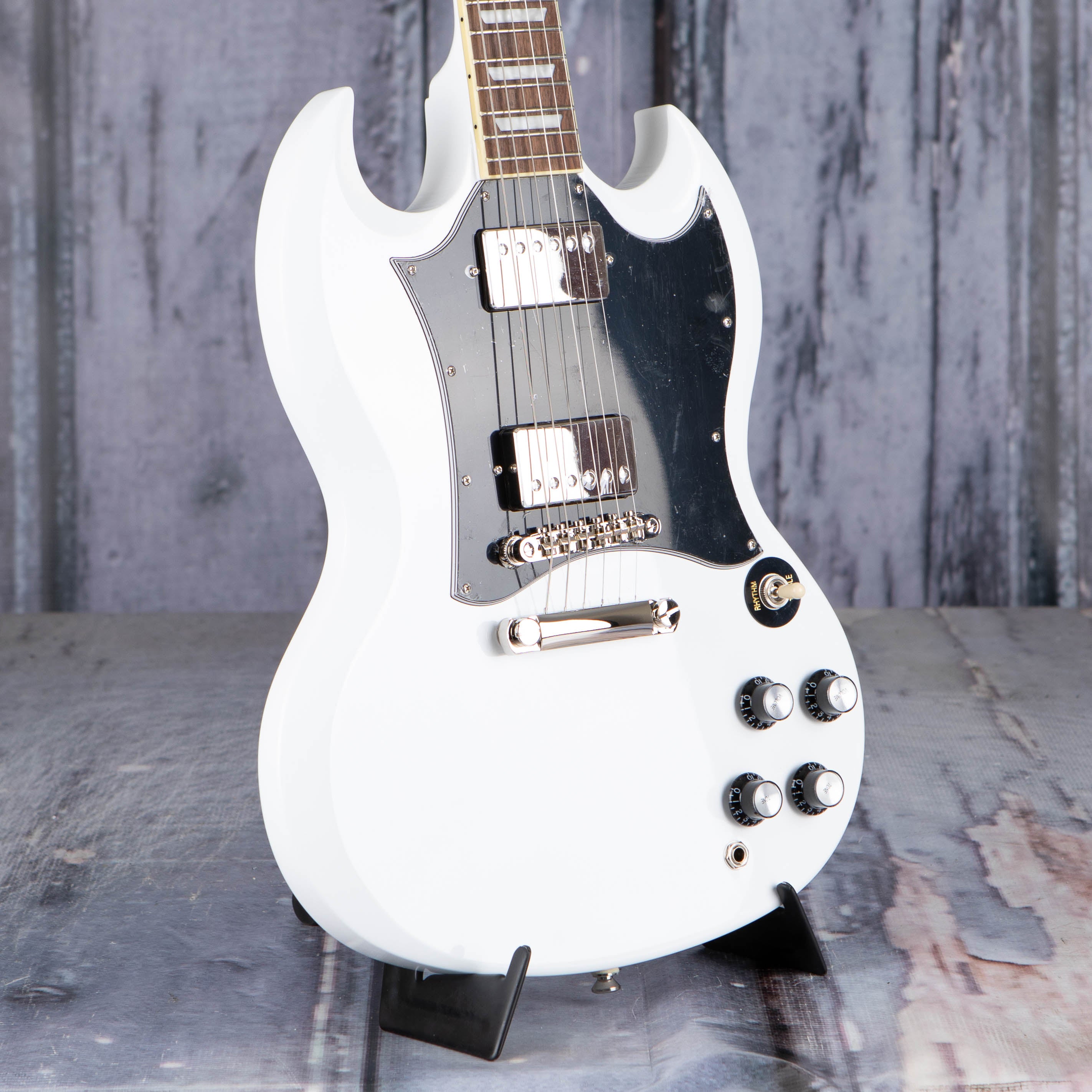 Epiphone SG Standard Electric Guitar, Alpine White, angle