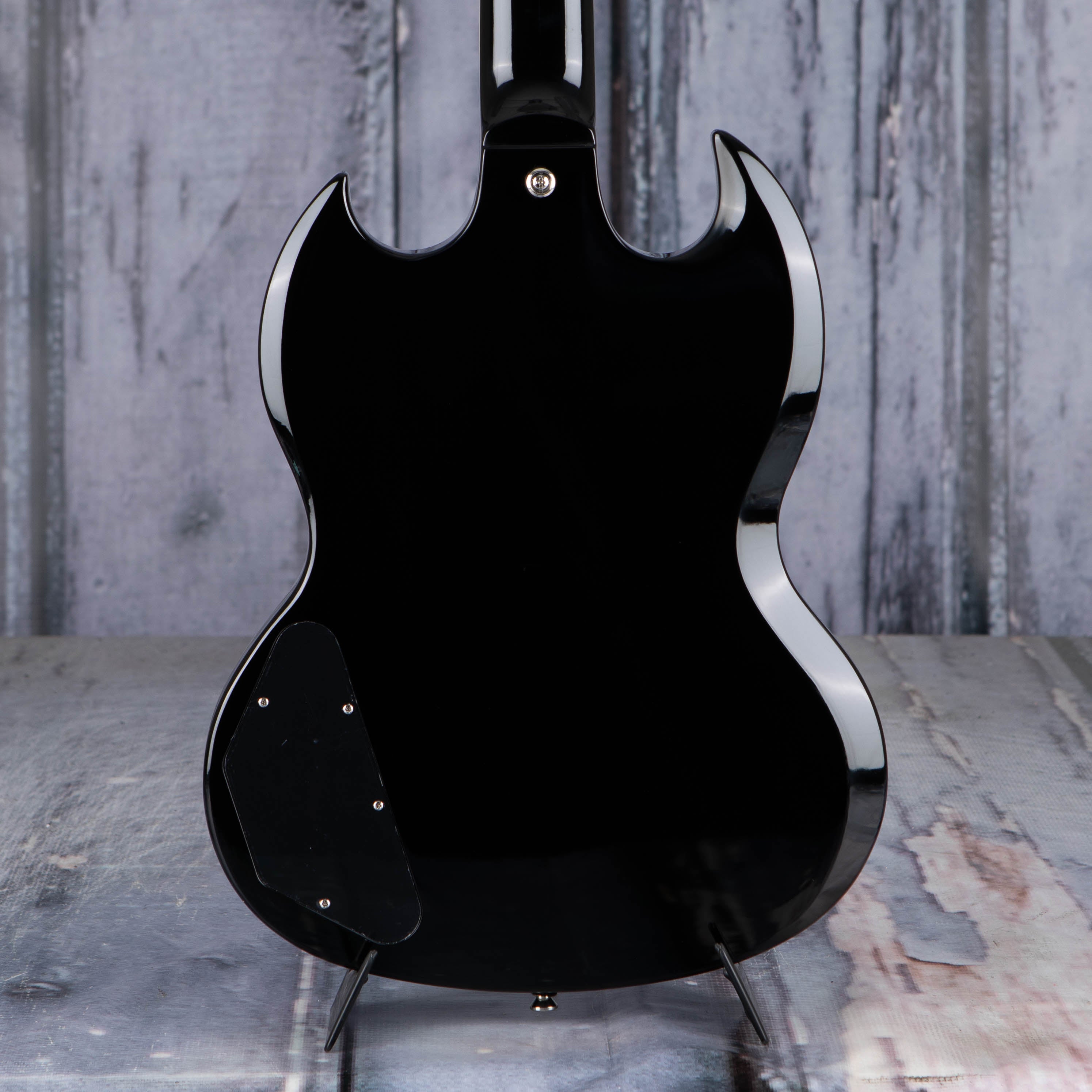 Epiphone SG Standard Electric Guitar, Ebony, back closeup
