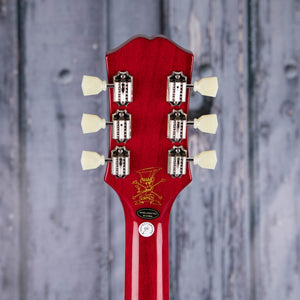 Epiphone Slash Les Paul Standard Electric Guitar, Vermillion Burst, back headstock