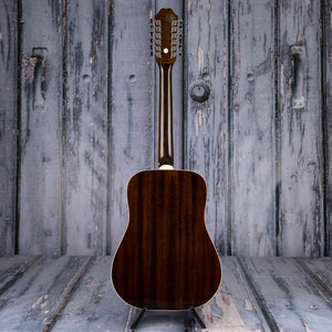 Epiphone Songmaker DR-212 12-String Acoustic Guitar, Natural, back