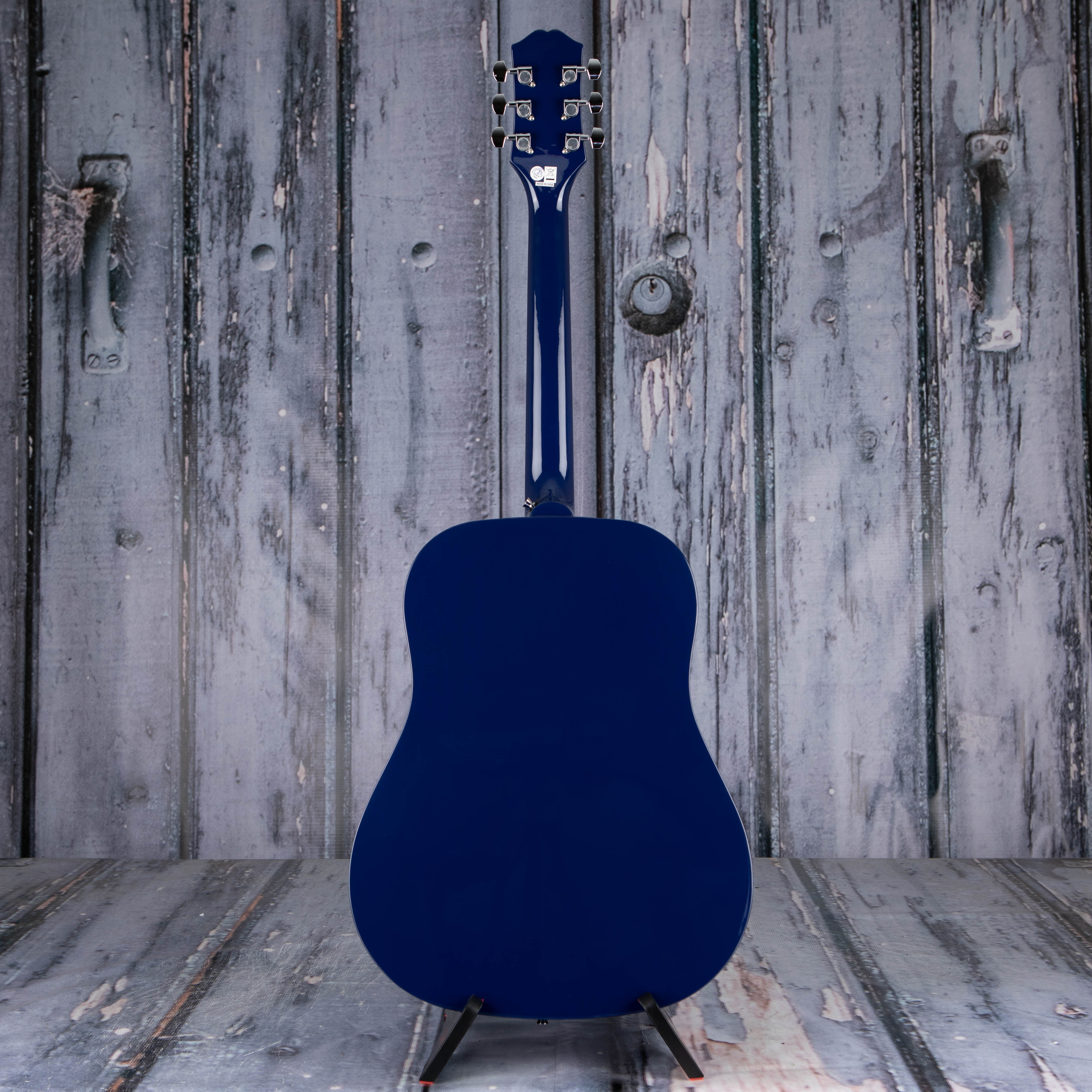 Epiphone Starling Acoustic Guitar, Starlight Blue, back