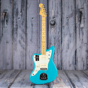 Fender American Professional II Jazzmaster Left-Handed Electric Guitar, Miami Blue, front