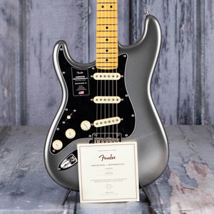 Fender American Professional II Stratocaster Left-Handed Electric Guitar, Mercury, coa