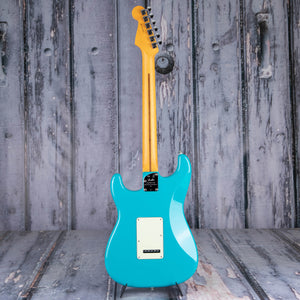 Fender American Professional II Stratocaster Electric Guitar, Miami Blue, back