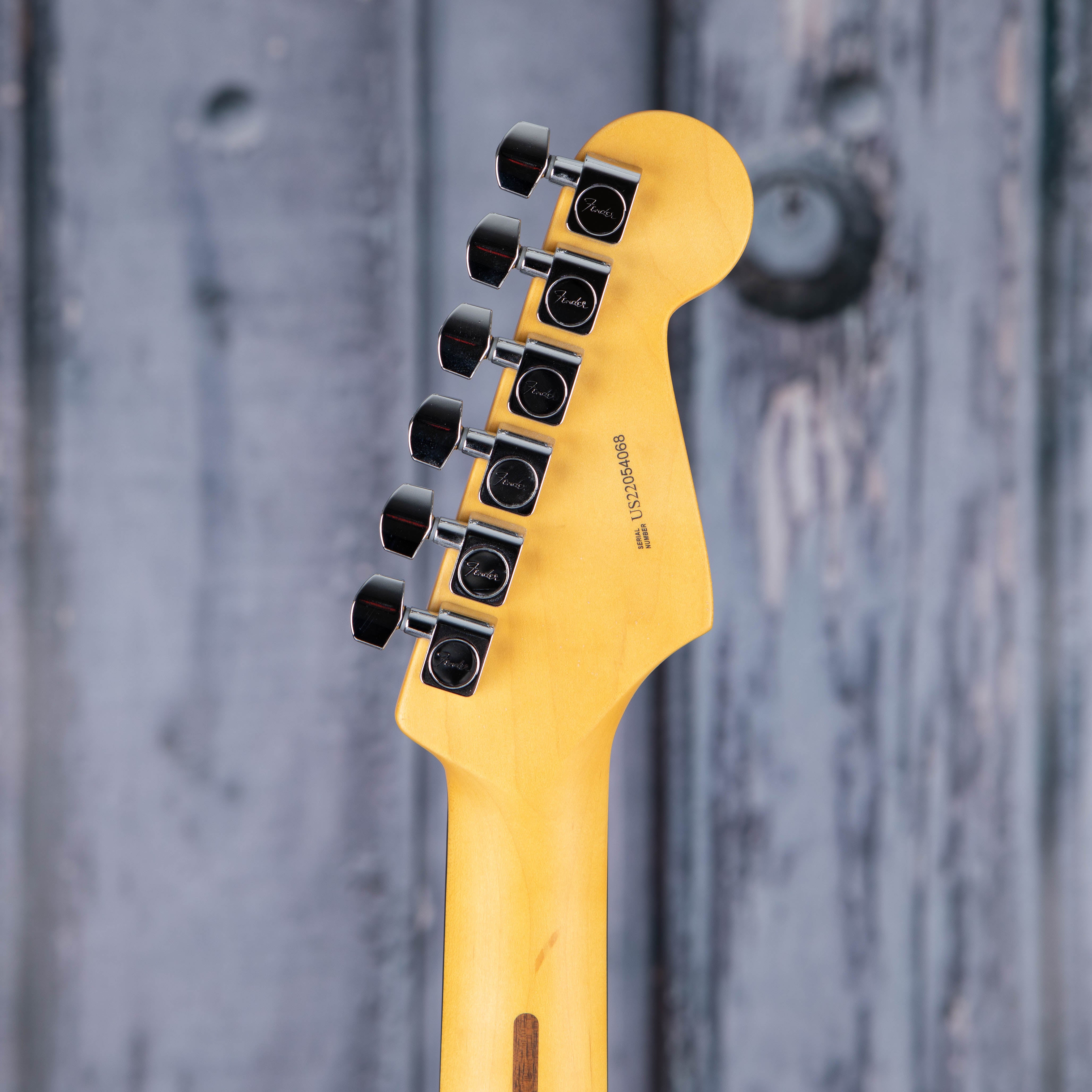Fender American Professional II Stratocaster Left-Handed Electric Guitar, 3-Color Sunburst, back headstock