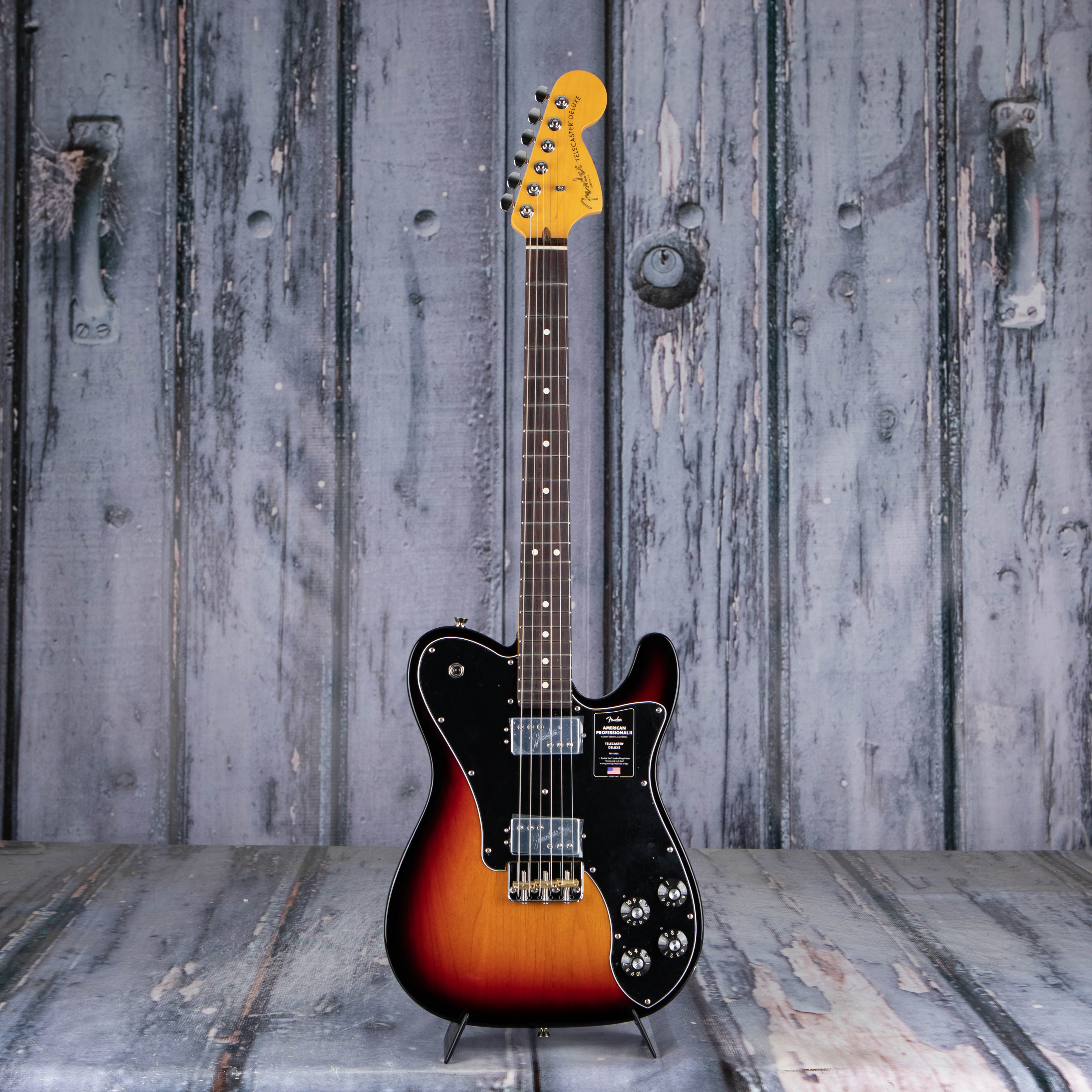 Fender American Professional II Telecaster Deluxe Electric Guitar, 3-Color Sunburst, front