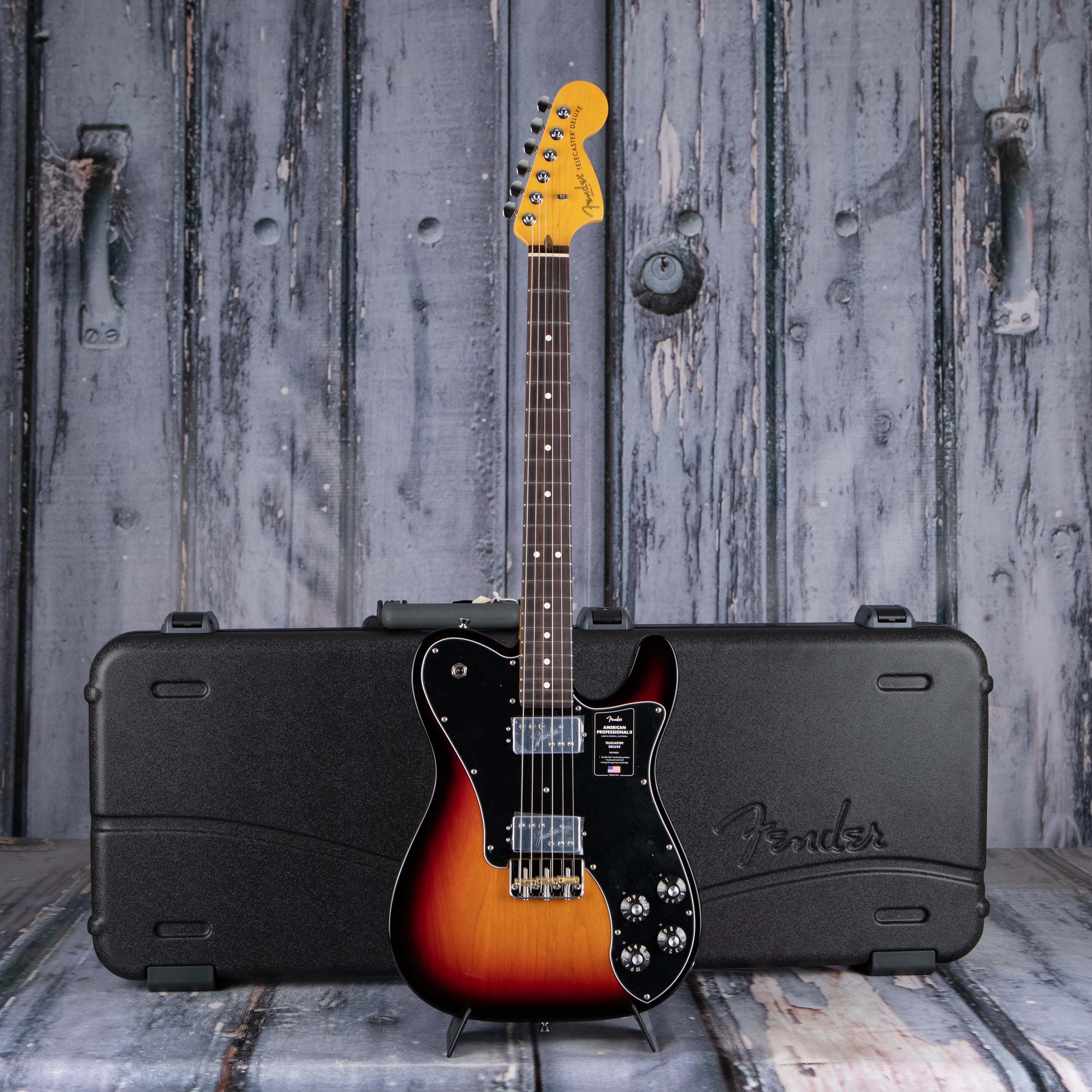 Fender American Professional II Telecaster Deluxe Electric Guitar, 3-Color Sunburst, case