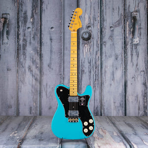 Fender American Professional II Telecaster Deluxe Electric Guitar, Miami Blue, front
