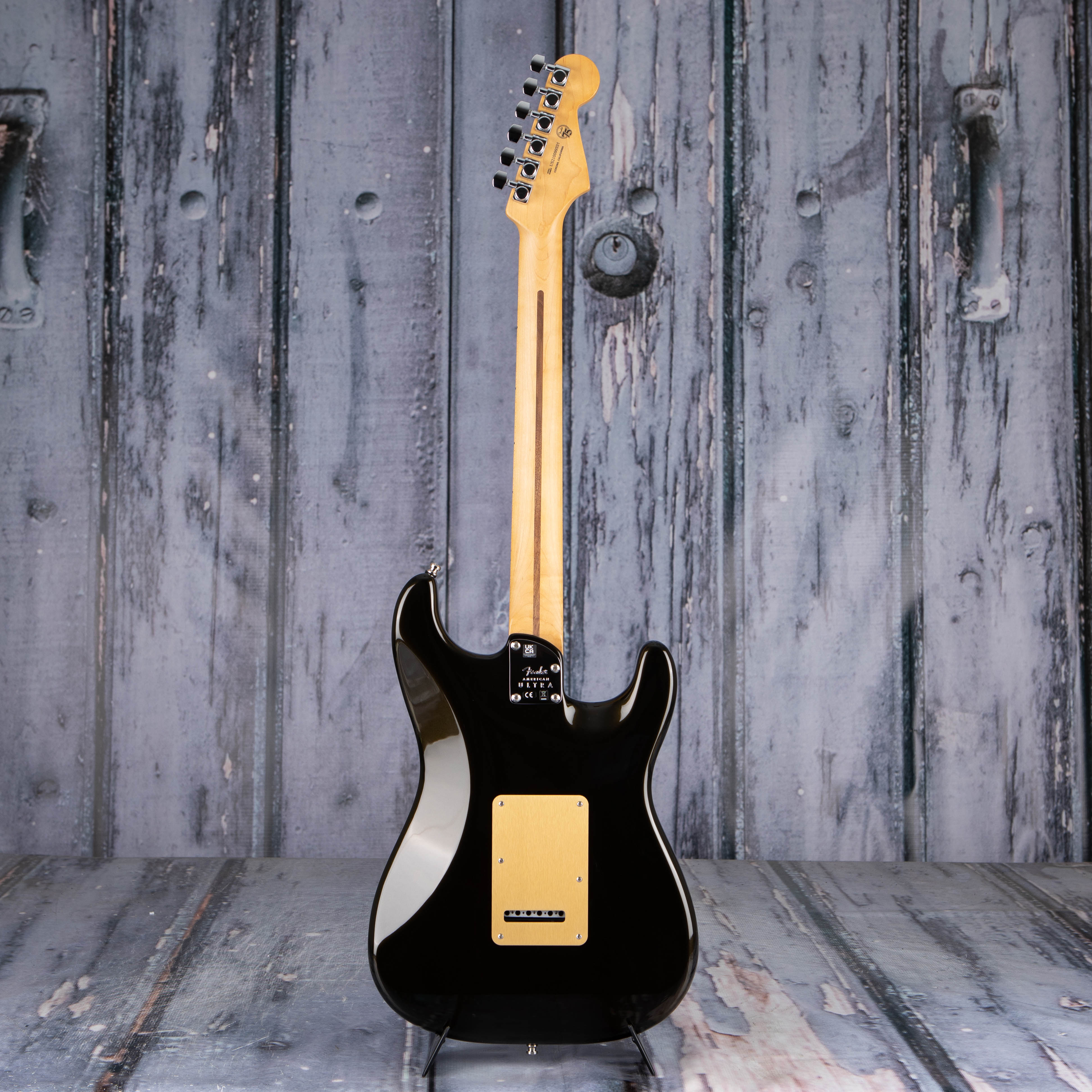 Fender American Ultra Stratocaster Left-Handed Electric Guitar, Texas Tea, back
