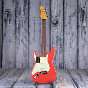 Fender American Vintage II 1961 Stratocaster Left-Handed Electric Guitar, Fiesta Red, front
