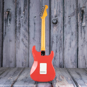 Fender American Vintage II 1961 Stratocaster Left-Handed Electric Guitar, Fiesta Red, back