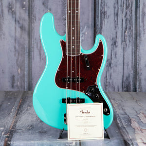 Fender American Vintage II 1966 Jazz Bass Guitar, Sea Foam Green, coa