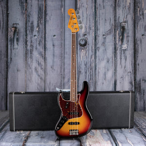 Fender American Vintage II 1966 Jazz Bass Left-Handed Electric Guitar, 3-Color Sunburst, case