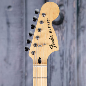 Fender Ben Gibbard Mustang Electric Guitar, Natural, front headstock