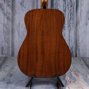 Fender CC-60S Concert Acoustic Guitar, 3-Color Sunburst, back closeup