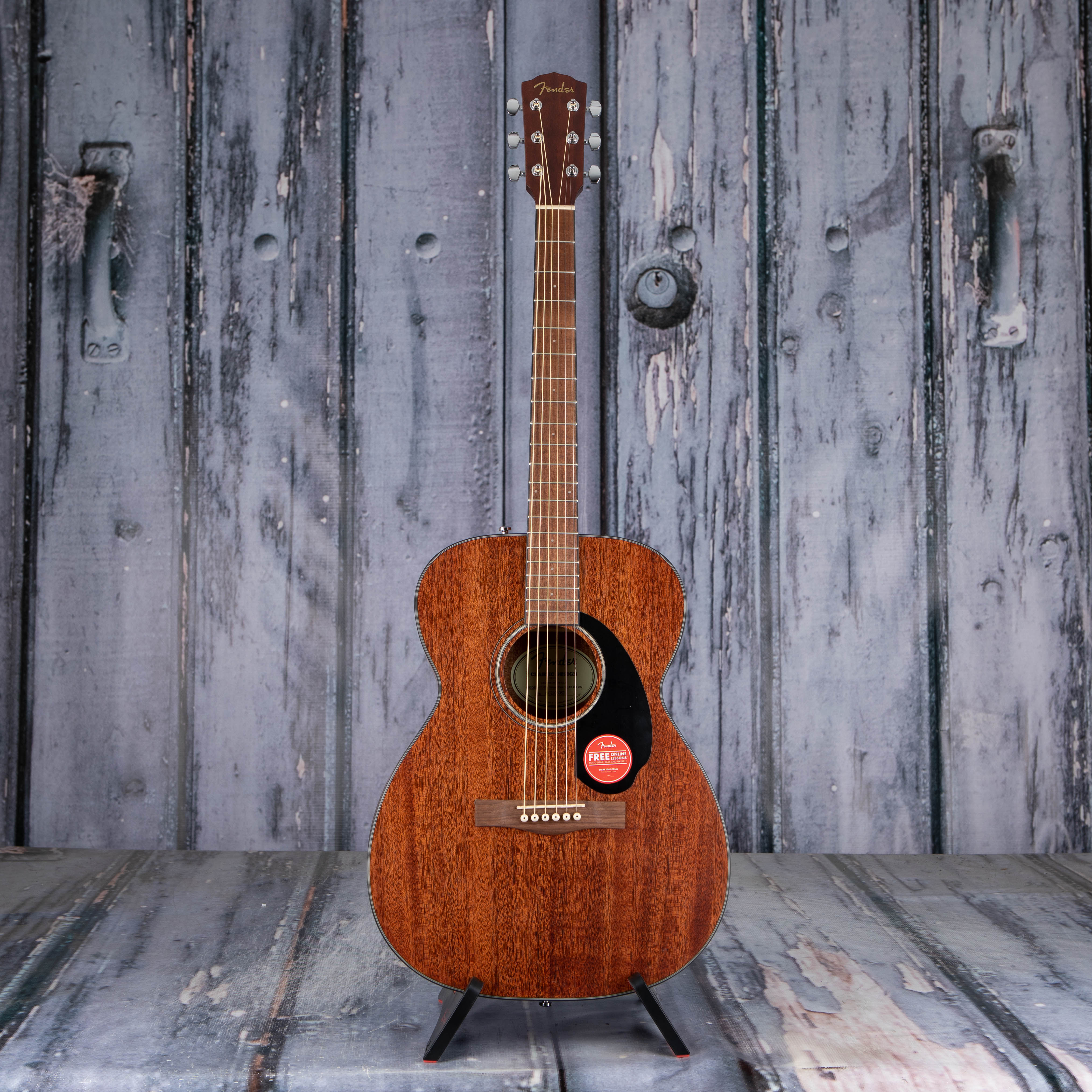 Fender CC-60S Concert Acoustic Guitar Pack V2, All-Mahogany, front