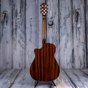 Fender CC-60SCE Concert Acoustic/Electric Guitar, Natural, back