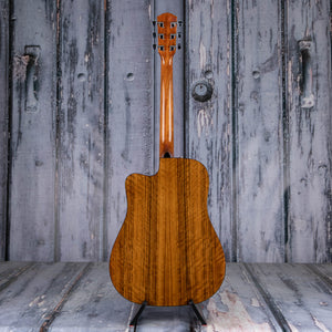 Fender CD-140SCE Dreadnought Acoustic/Electric Guitar, Natural, back