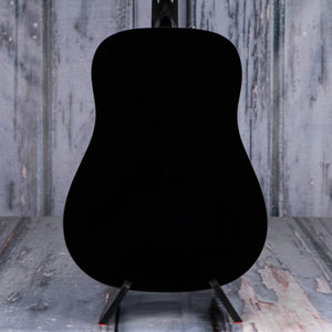 Fender CD-60 Dreadnought V3 Acoustic Guitar, Black, back closeup