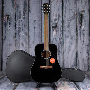 Fender CD-60 Dreadnought V3 Acoustic Guitar, Black, case