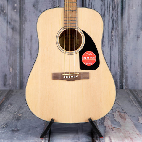 Fender CD-60 Dreadnought V3 Acoustic Guitar, Natural, front closeup