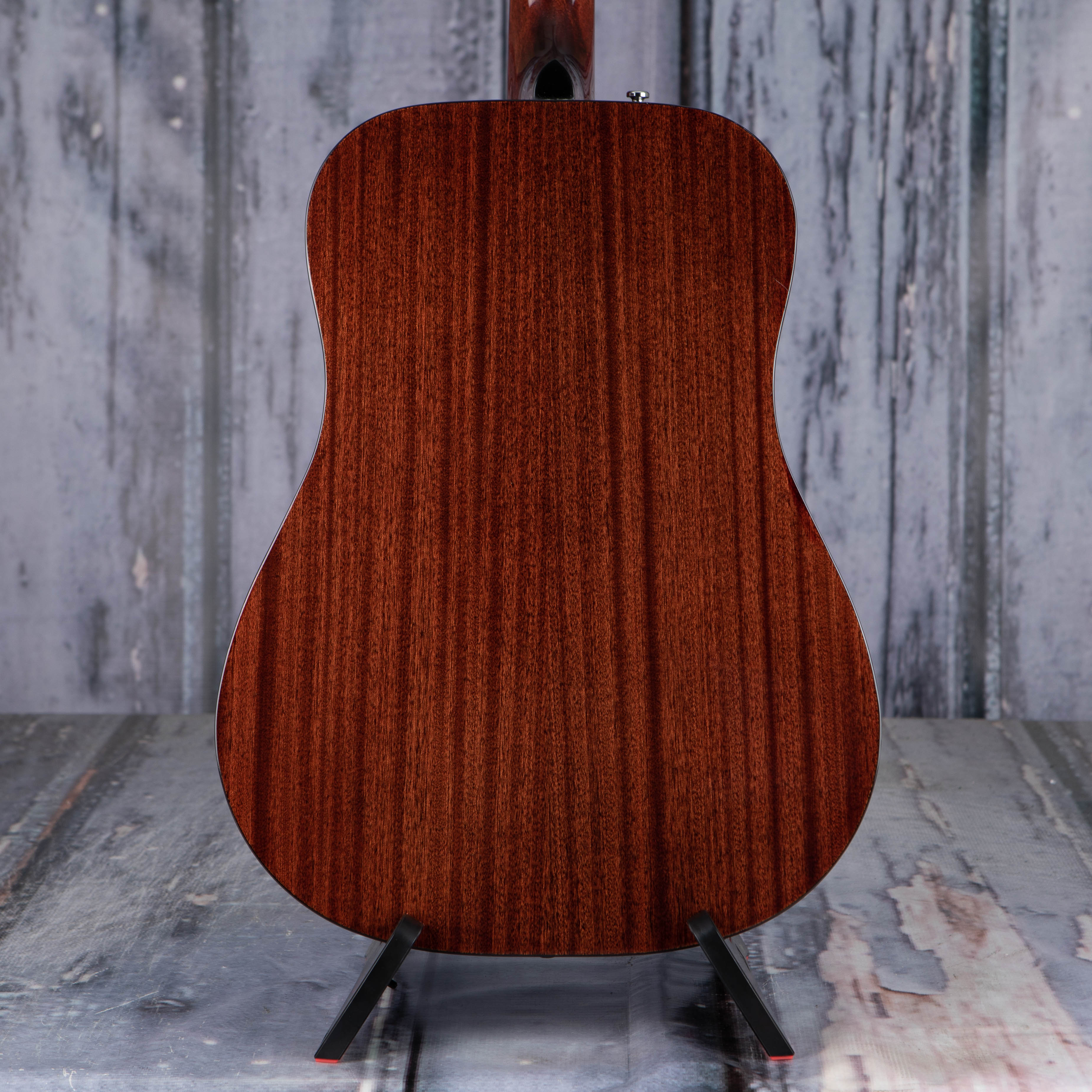 Fender CD-60S Dreadnought Acoustic Guitar, All-Mahogany, back closeup