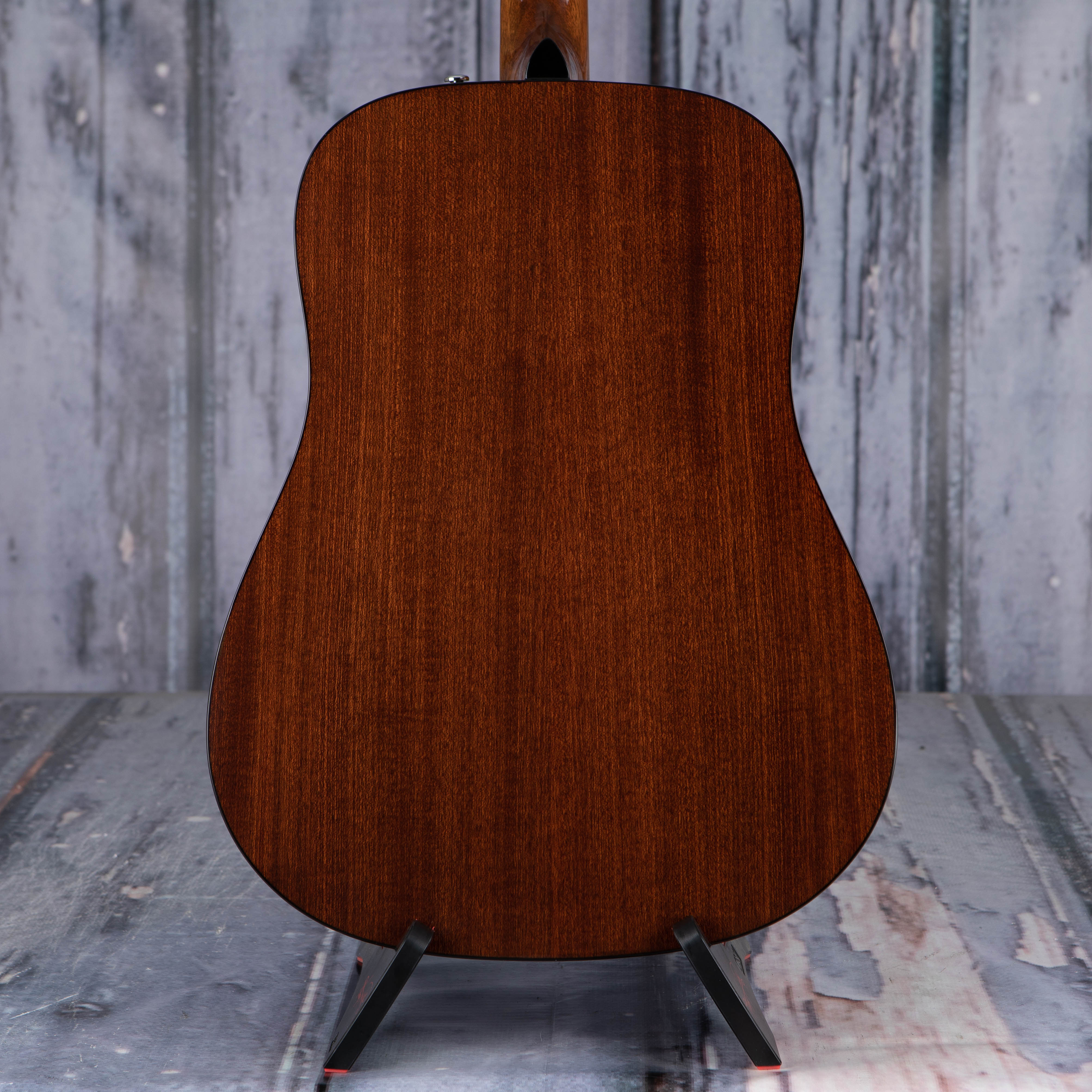 Fender CD-60S Dreadnought Left-Handed Acoustic Guitar, Natural, back closeup