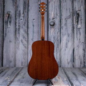 Fender CD-60S Dreadnought Left-Handed Acoustic Guitar, Natural, back