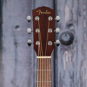 Fender CD-60SCE Dreadnought Acoustic/Electric Guitar, All-Mahogany, front headstock