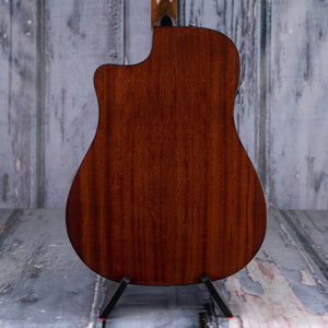 Fender CD-60SCE Dreadnought Acoustic/Electric Guitar, Natural, back closeup