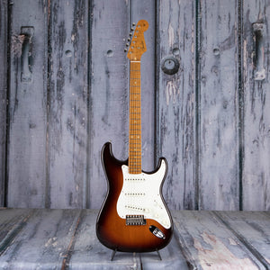 Fender Custom Shop Limited Edition Roasted Pine Stratocaster Limited Closet Classic Electric Guitar, Wide Fade Chocolate 3-Color Sunburst, front