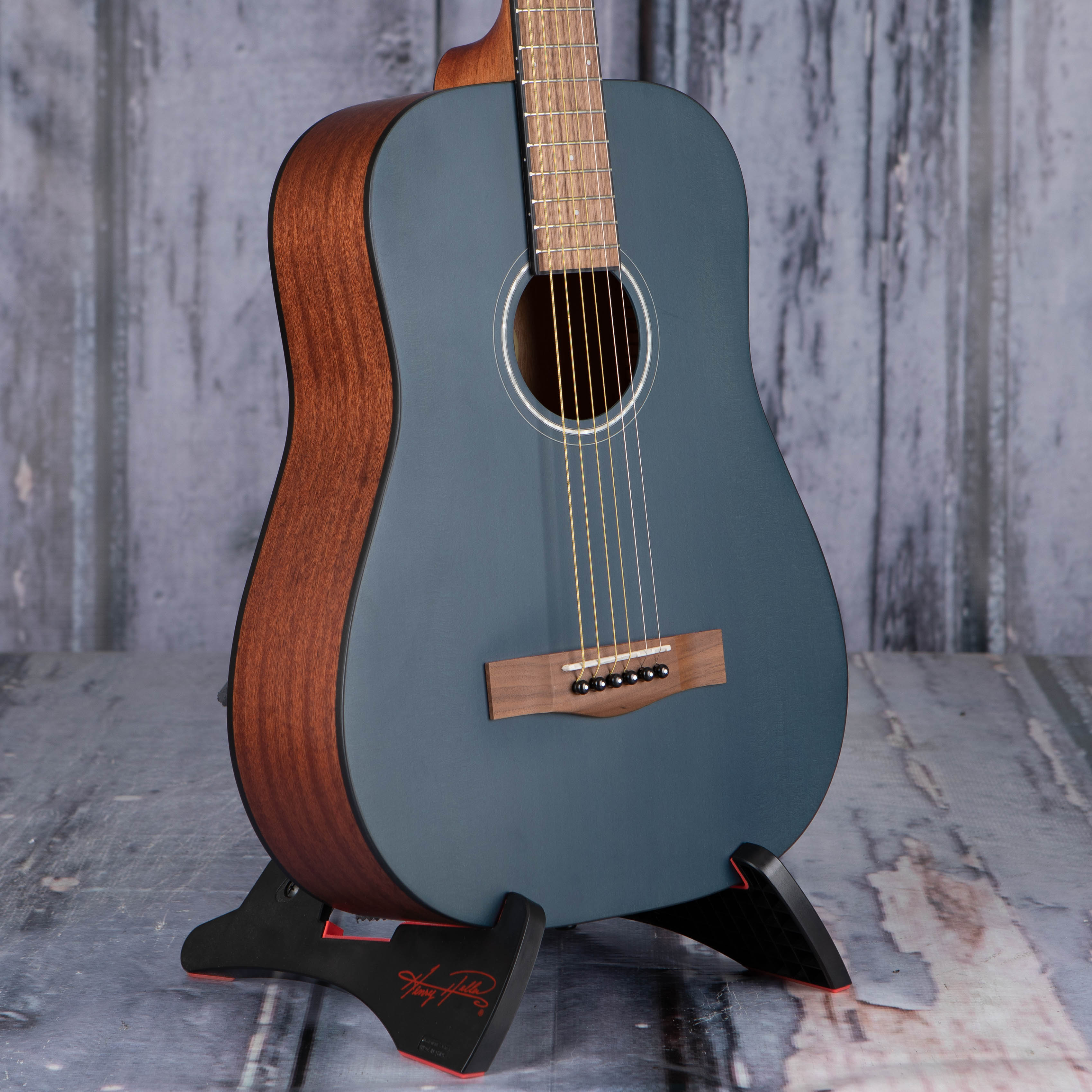 Fender FA-15 3/4 Steel Acoustic Guitar, Blue, angle