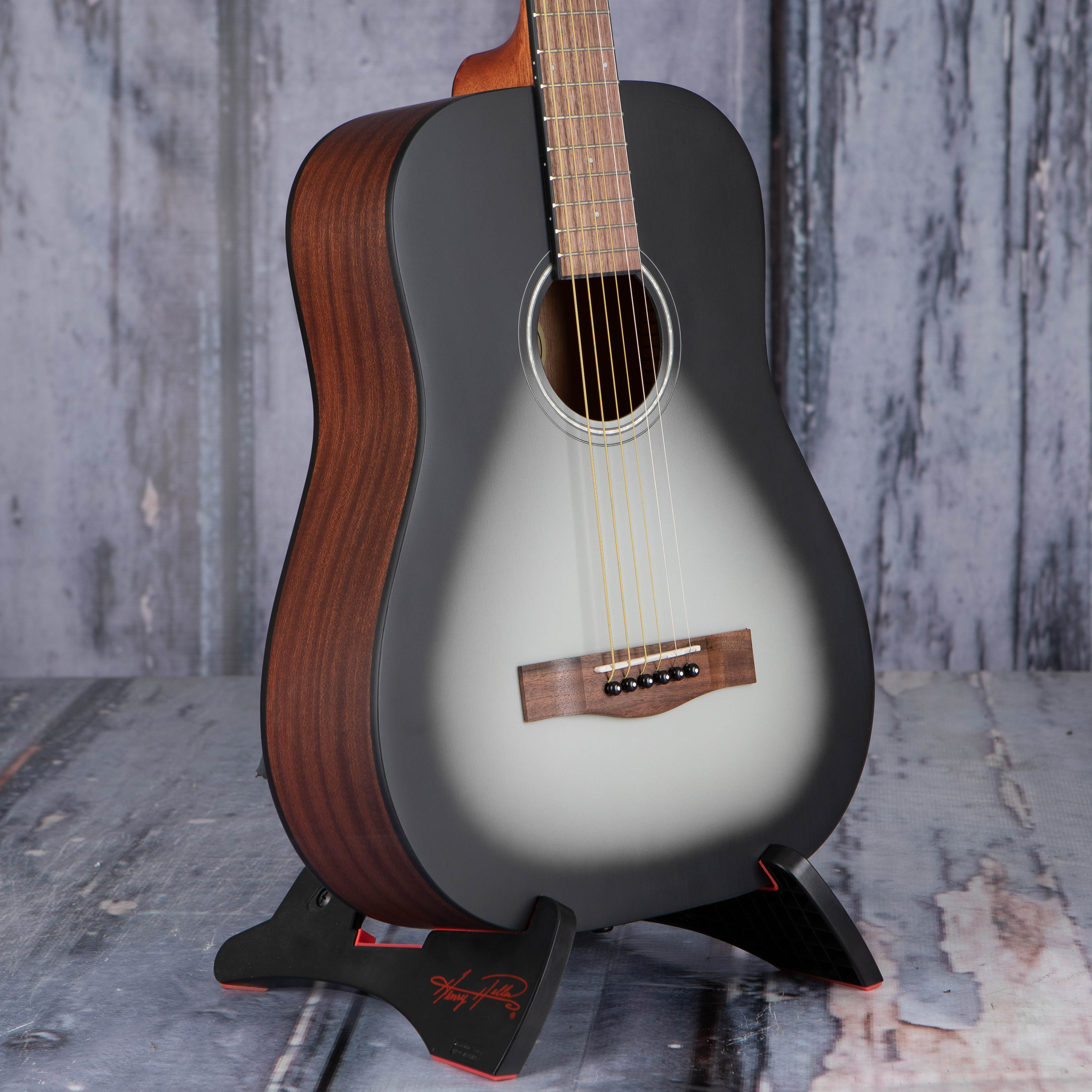 Fender FA-15 3/4 Steel Acoustic Guitar, Moonlight Burst, angle