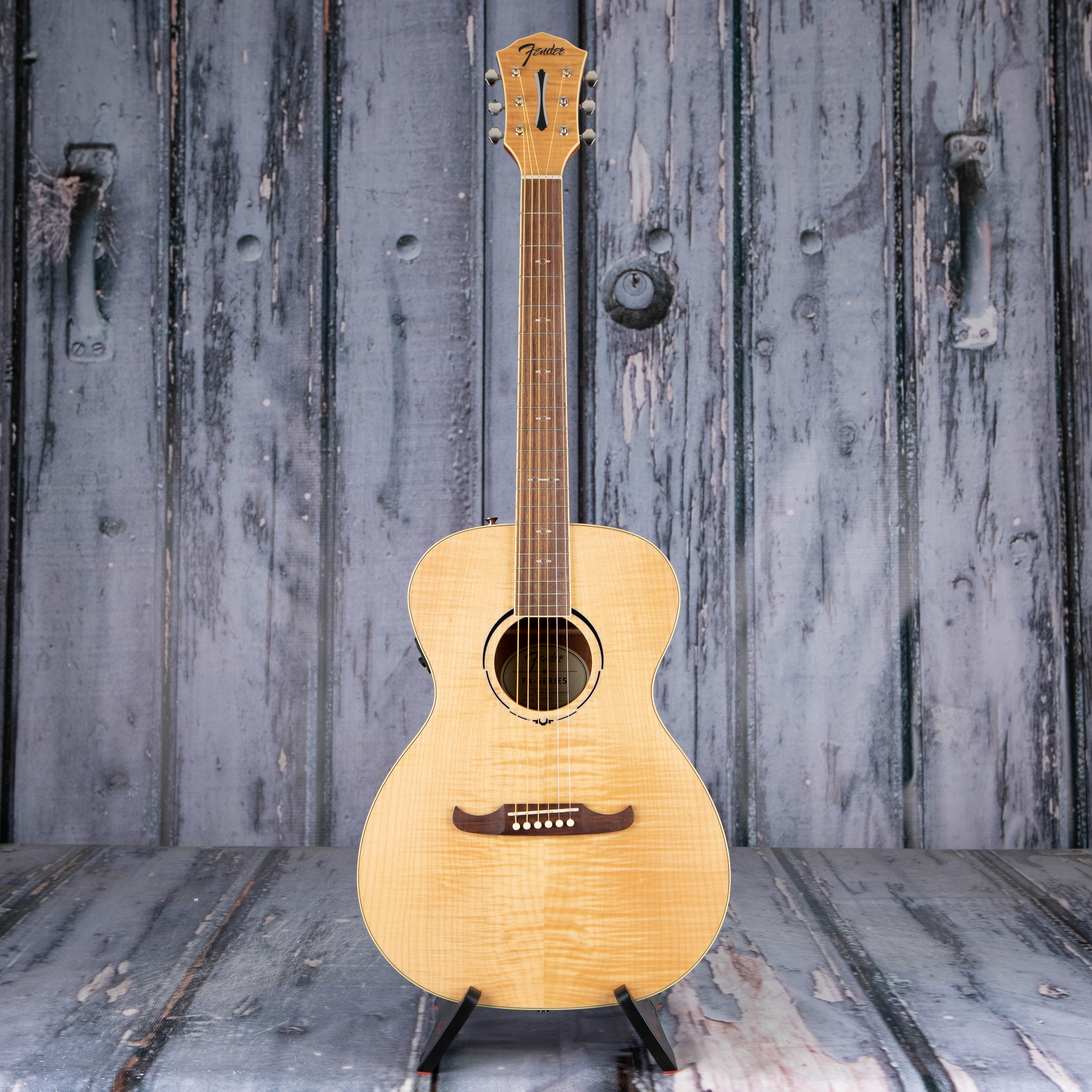 Fender FA-235E Concert Acoustic/Electric Guitar, Natural, front