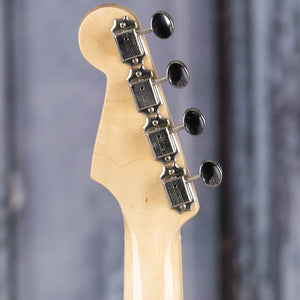 Fender Fullterton Strat Acoustic/Electric Ukulele, Sunburst, back headstock