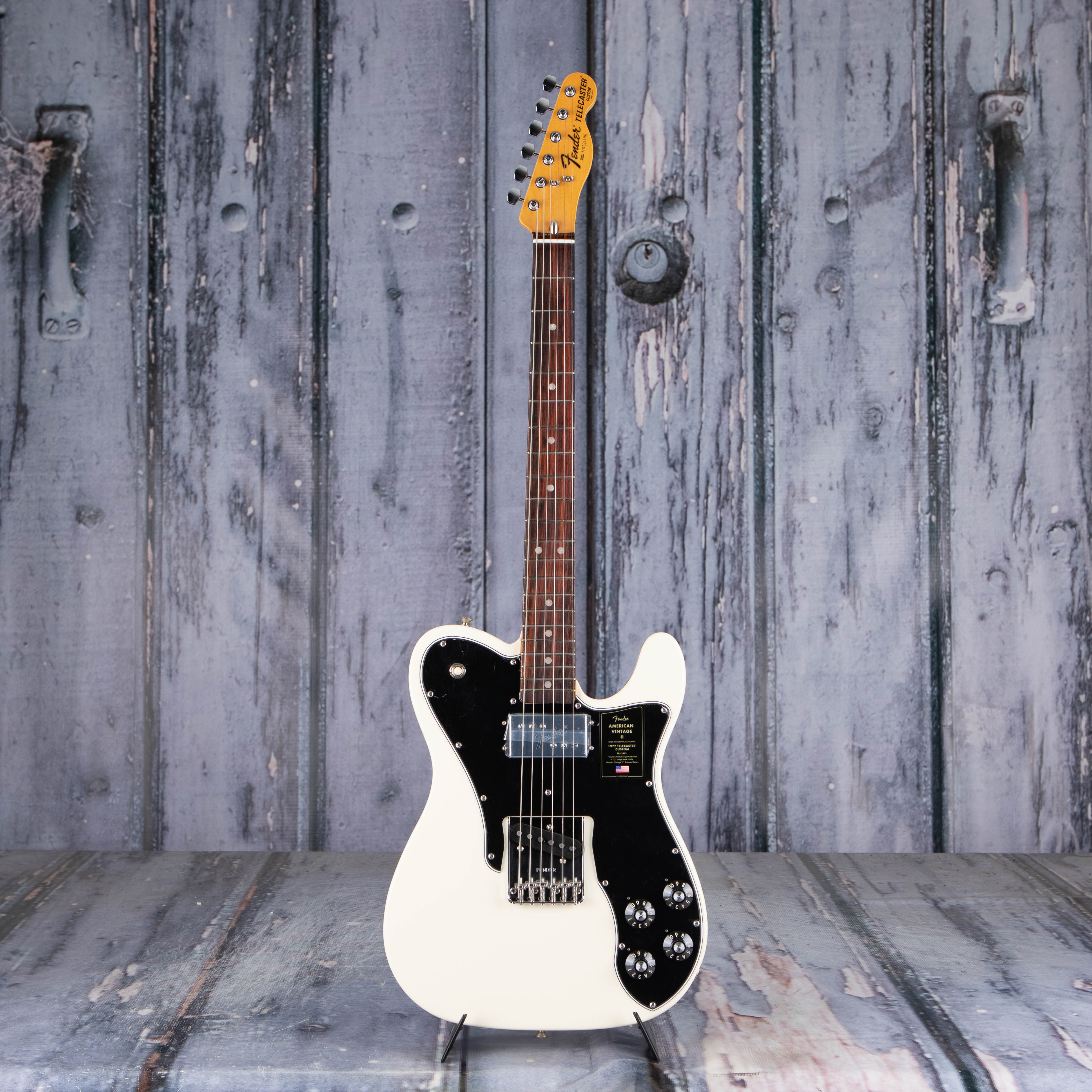 Fender Limited Edition American Vintage II 1977 Telecaster Custom Electric Guitar, Olympic White, front